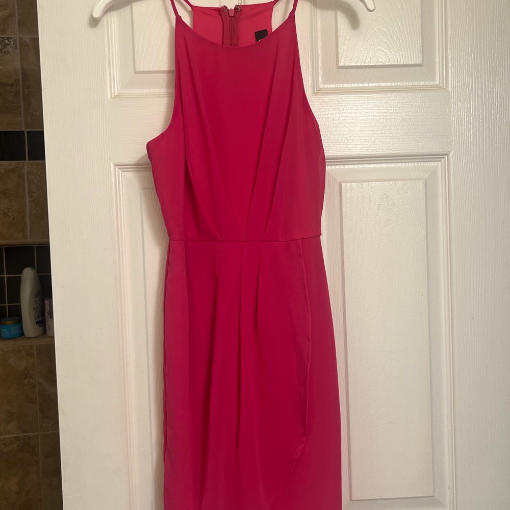 Elegant Pink Sleeveless Dress